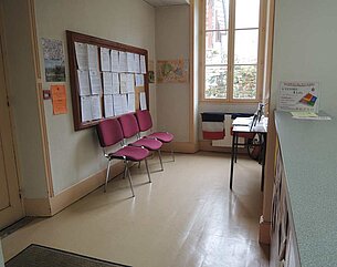 Le guichet d'accueil