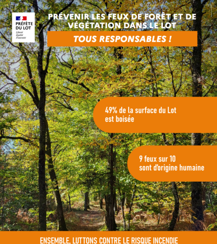 Plaquette de la préfecture pour prévenir les feux de forêt et de végétation