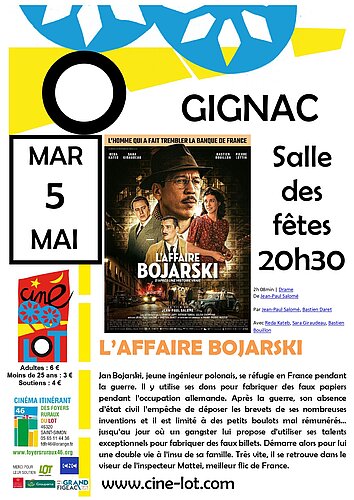 Affiche du cinéma à Gignac le 05 05 2026 - L'Affaire Bojarski