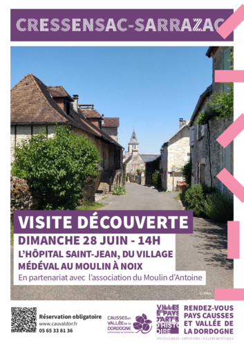 Visite découverte le 28 juin de l'Hôpital Saint-Jean par le Pays d'Art et d'Histoire de Cauvaldor