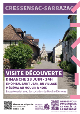Visite découverte le 28 juin de l'Hôpital Saint-Jean par le Pays d'Art et d'Histoire de Cauvaldor