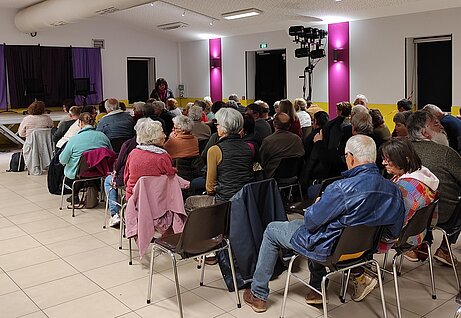 Photo du public de la soirée de théâtre