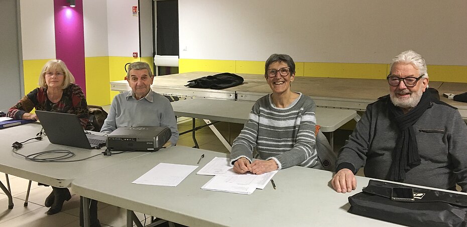 photo des membres du bureau lors de l'assemblée générale en 2026