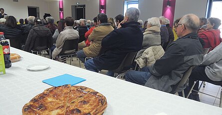 Comme à Sarrazac, la galette attend d'être dégustée...