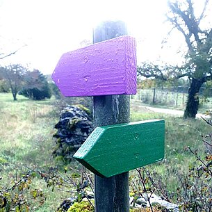 panneauceaux chemins de randonnée