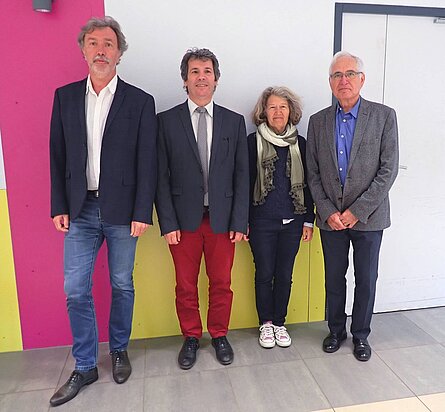 Le Maire avec ses trois adjoints