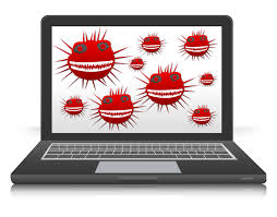 Logo représentant un ordinateur infecté