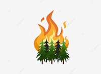 Logo feu de forêt